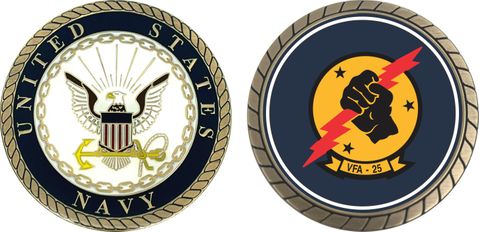 Navy VFA-25 Squadron Challenge Coin