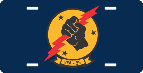 Navy VFA-25 Squadron License Plate