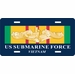 Navy Vietnam Service Ribbon With Gold Dolphins License Plate