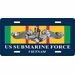 Navy Vietnam Service Ribbon With Silver Dolphins License Plate