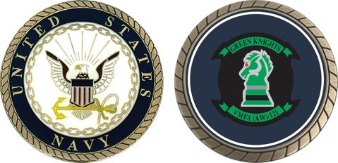 Navy VMFA(AW)-121 Squadron Challenge Coin
