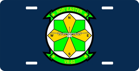 Navy VR-62 Squadron License Plate