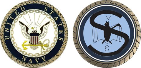 Navy VS-6 Squadron Challenge Coin