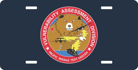 Navy Vulnerability Assessment Division Point Mugu License Plate