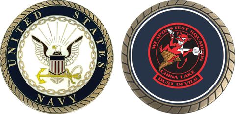 Navy Weapons Test Squadron China Lake Challenge Coin