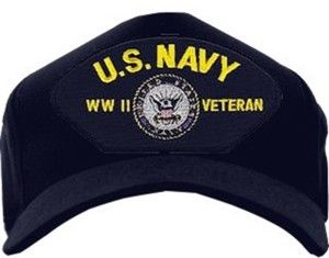 Navy WWII Veteran with Seal Ball Cap Hat