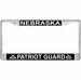 Nebraska Patriot Guard Automobile License Plate Frame