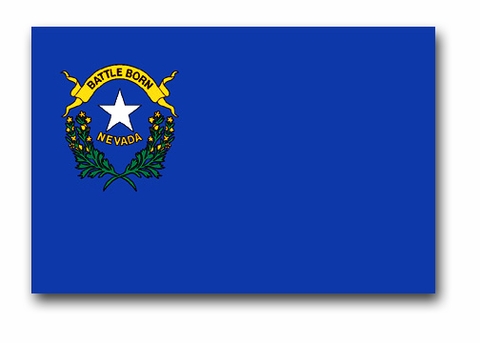 NEVADA   3 x  5 NYLON  STATE  FLAG