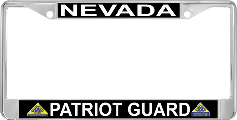 Nevada Patriot Guard Automobile License Plate Frame