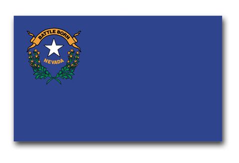 Nevada State Flag Vinyl Transfer Decal