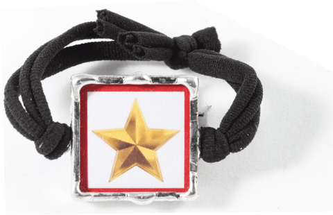 Never Forgotten Gold Star Elastic Wristband