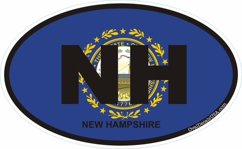 New Hampshire Oval Decal