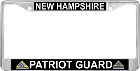 New Hampshire Patriot Guard Automobile License Plate Frame