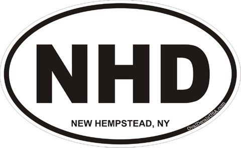 New Hempstead New York Oval Decal