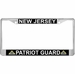 New Jersey Patriot Guard Automobile License Plate Frame