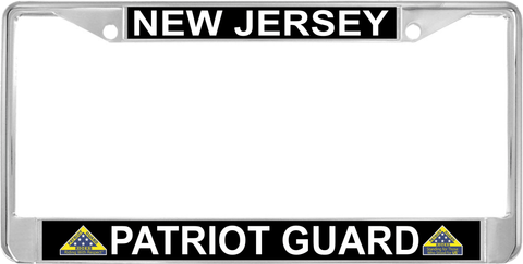 New Jersey Patriot Guard Automobile License Plate Frame