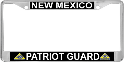 New Mexico Patriot Guard Automobile License Plate Frame