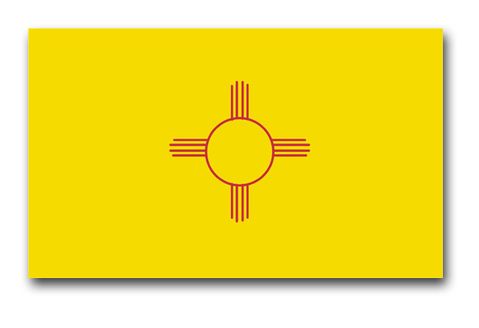 New Mexico State Flag Vinyl Transfer Decal