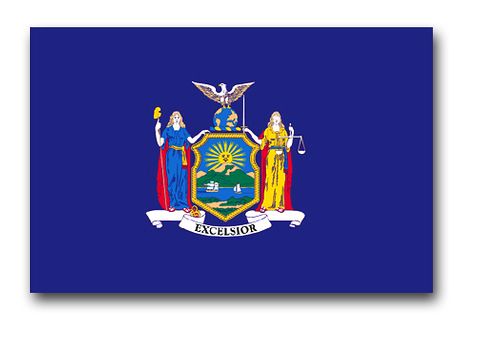 NEW YORK 3 x  5 NYLON  STATE  FLAG