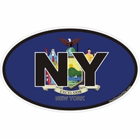 New York Oval Decals Thumbnail Illustration