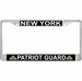New York Patriot Guard Automobile License Plate Frame