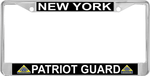 New York Patriot Guard Automobile License Plate Frame