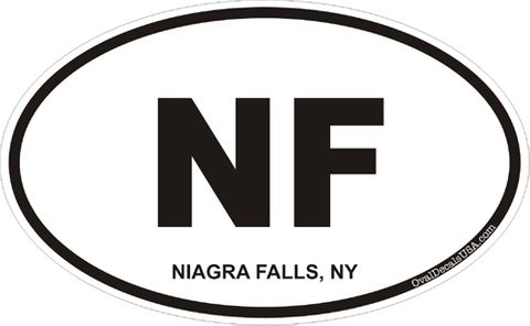 Niagra Falls New York Oval Decal