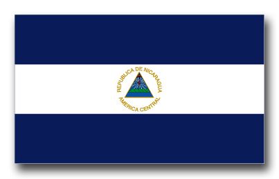 Nicaragua Flag Vinyl Transfer Decal
