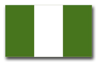 Nigeria Flag Vinyl Transfer Decal