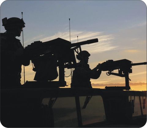 Night Training At Fort Hood Mouse Pad