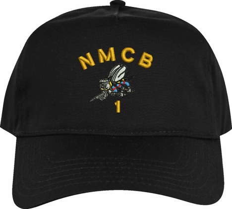NMCB 1 Seabee Custom Embroidered Cap