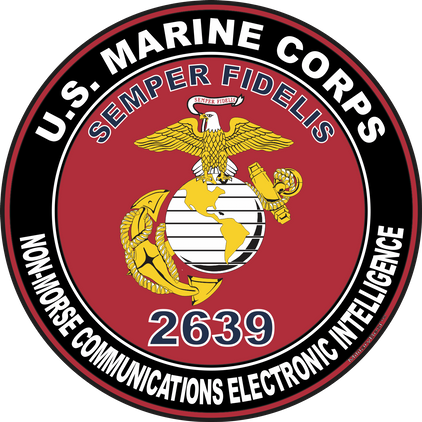U.S.M.C. MOS 2639 Non-Morse Communications Electronic Intelligence Decal