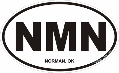 Norman Oklahoma Oval Decal