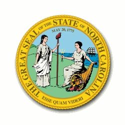 North Carolina State Seal Vinyl Transfer Decal