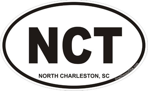 North Charleston South Carolina Oval Decal