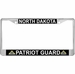 North Dakota Patriot Guard Automobile License Plate Frame