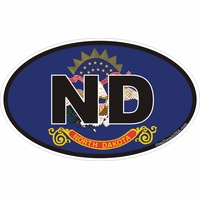 North Dakota State Decals Stickers Thumbnail Illustration