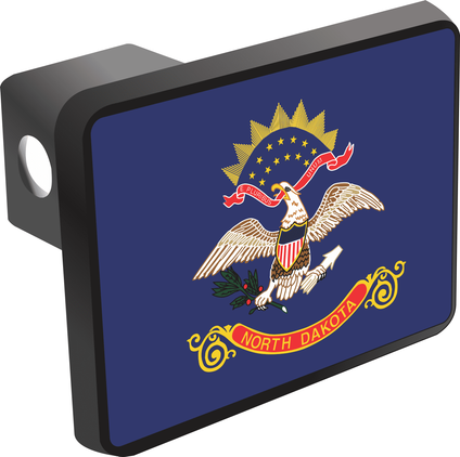 North Dakota State Flag Hitch Cover