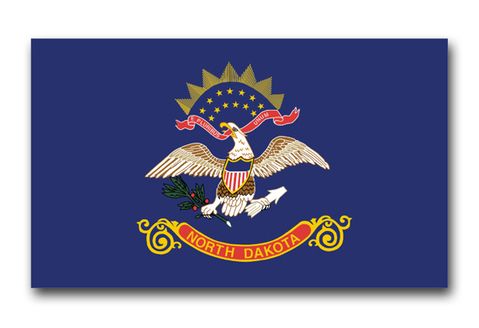 North Dakota State Flag Vinyl Transfer Decal