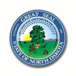 North Dakota State Seal Vinyl Transfer Decal