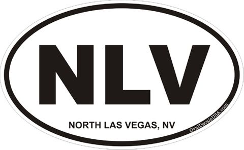 North Las Vegas Nevada Oval Decal
