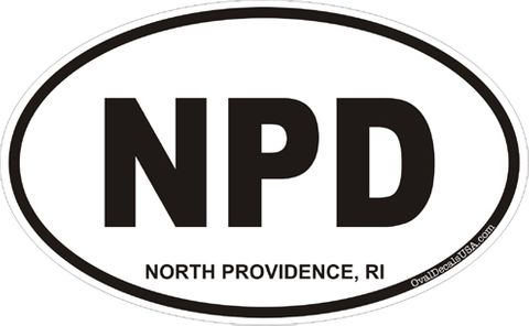 North Providence Rhode Island Oval Decal