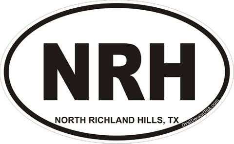 North Richland Hills Oval Decal