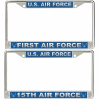 Numbered Air Forces License Plate Frames Thumbnail Illustration