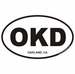 Oakland California Oval Decal