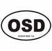 Ocean Side California Oval Decal