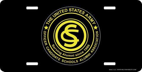 Officer Candidate School Alumni Association License Plate