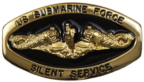 Officers Gold Oval Silent Service Black Fill Belt Buckle