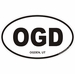 Ogden Utah Oval Decal