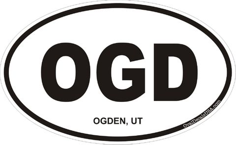 Ogden Utah Oval Decal